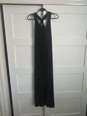 A Pea in the Pod Black Racerback Maxi Dress